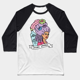 Carpe Vodka French Sassy Antoinette Napoleon Drunk Print Baseball T-Shirt